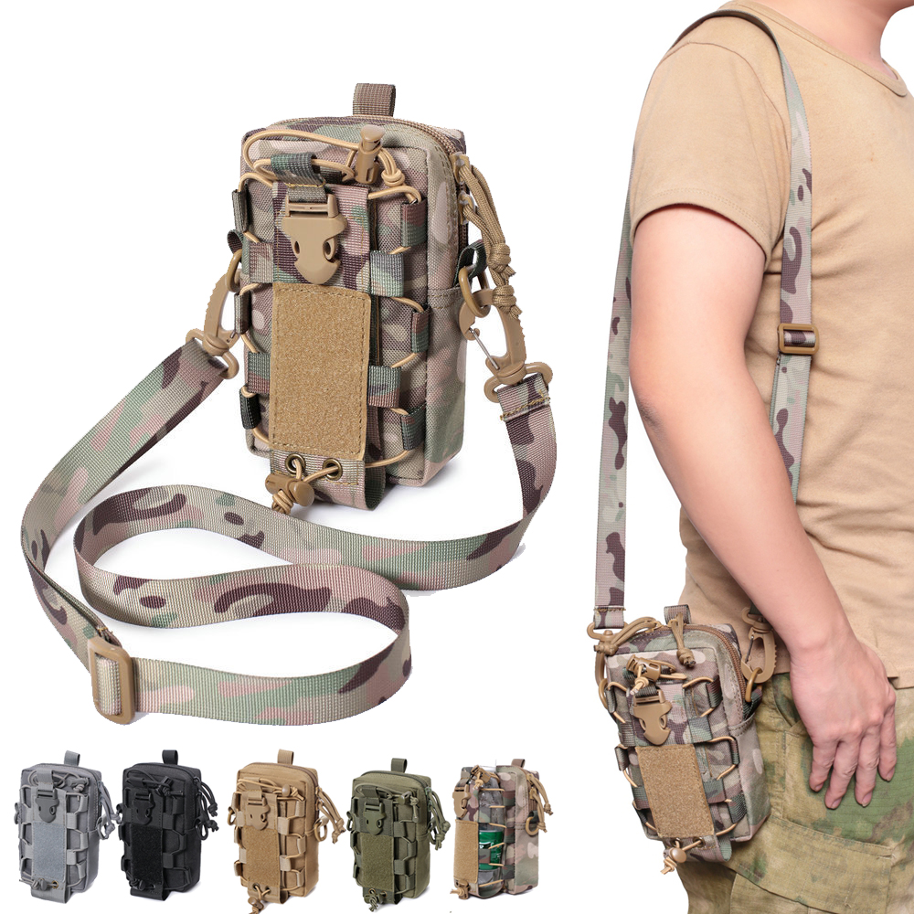 Outdoor Hunting Belt - Molle Tactical Pouch Phone Holder Water
