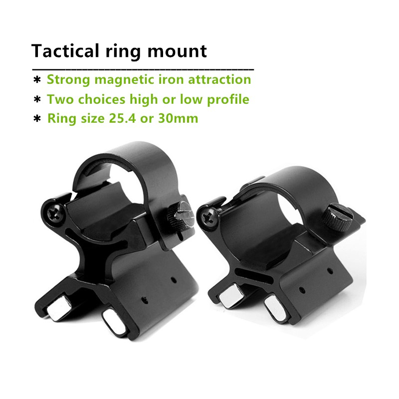Hunting Outdoors - Tactical Adjustable Aluminum 25.4mm Scope Flashlight
