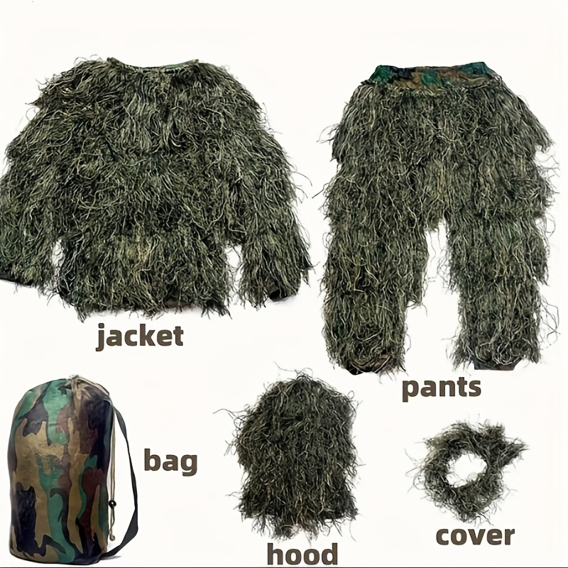 5-in-1 Camouflage Ghillie Suit – обзор и цена Hunting Outdoor Watch