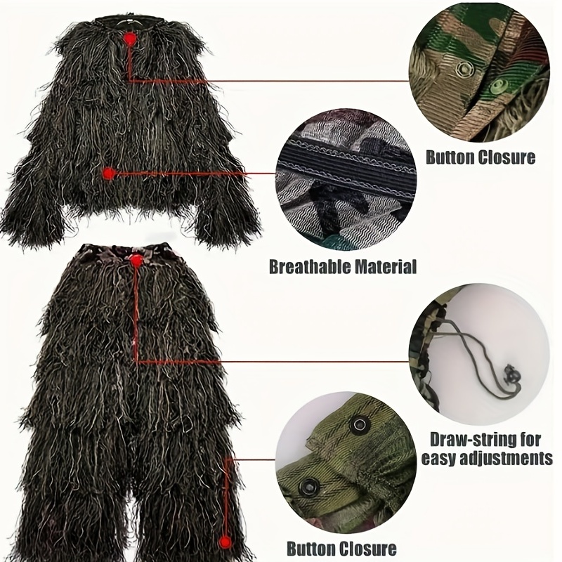 5-in-1 Camouflage Ghillie Suit – обзор и цена Hunting Outdoor Watch