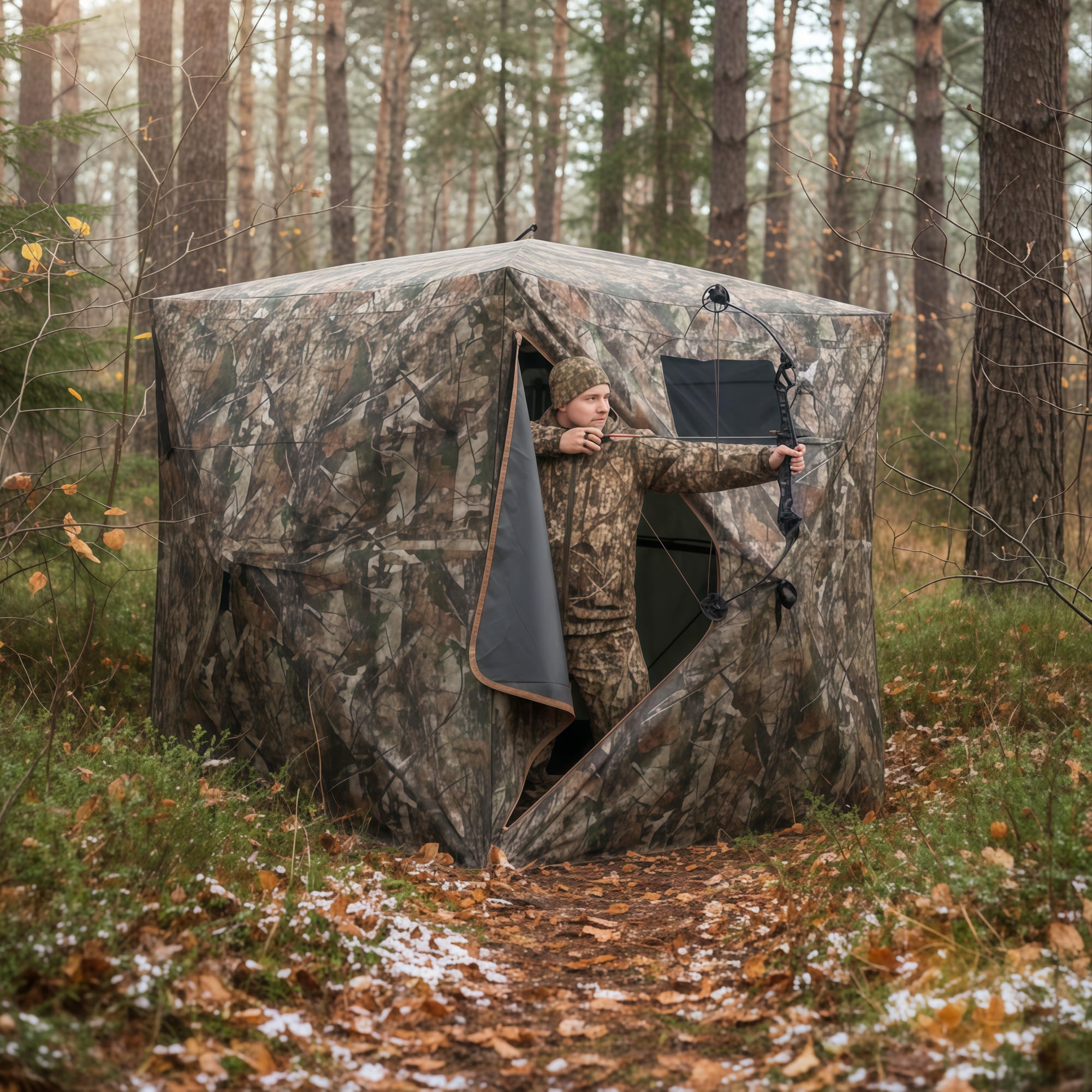 Camouflage Pop-Up Hunting Blin – обзор и цена Hunting Outdoors