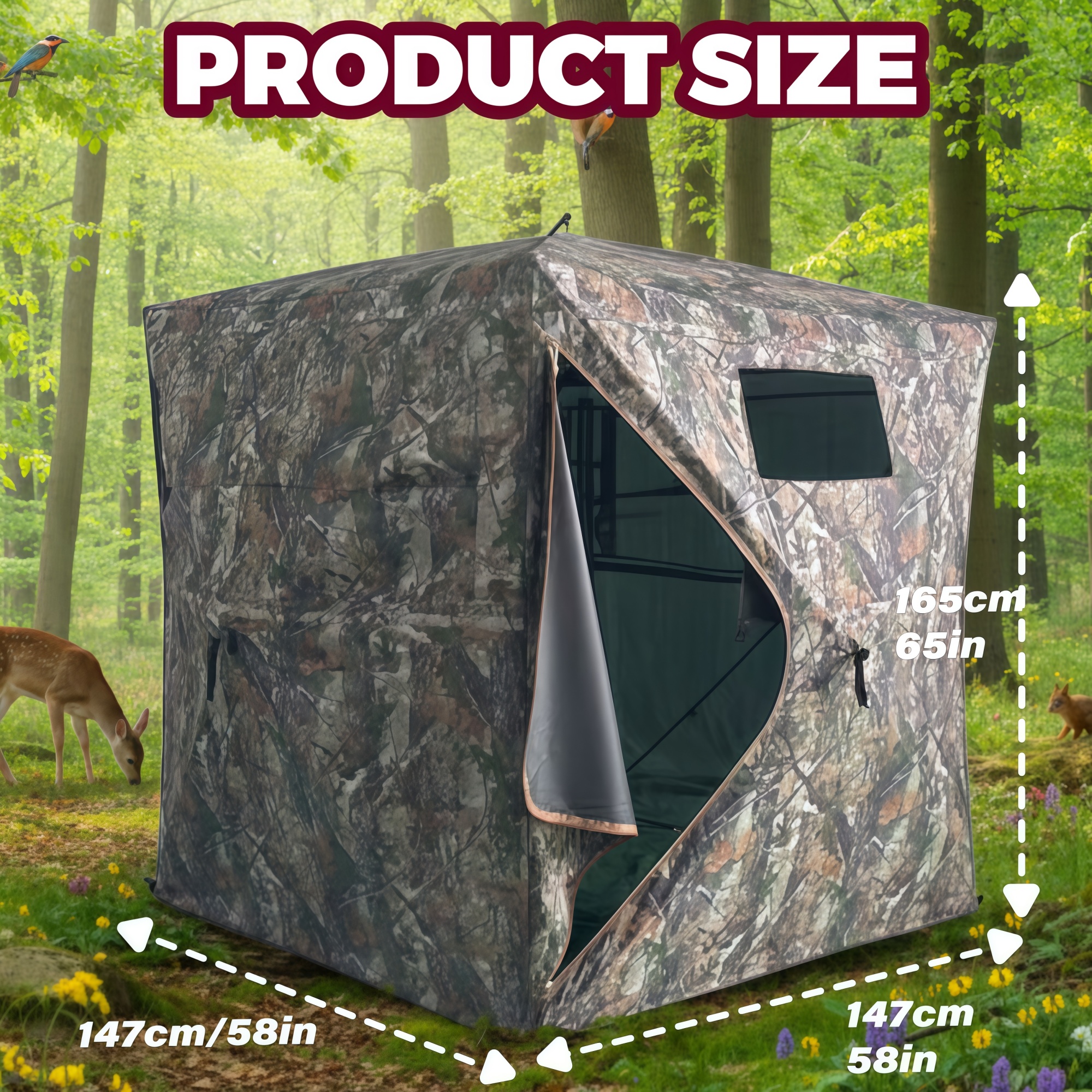Camouflage Pop-Up Hunting Blin – обзор и цена Hunting Outdoors