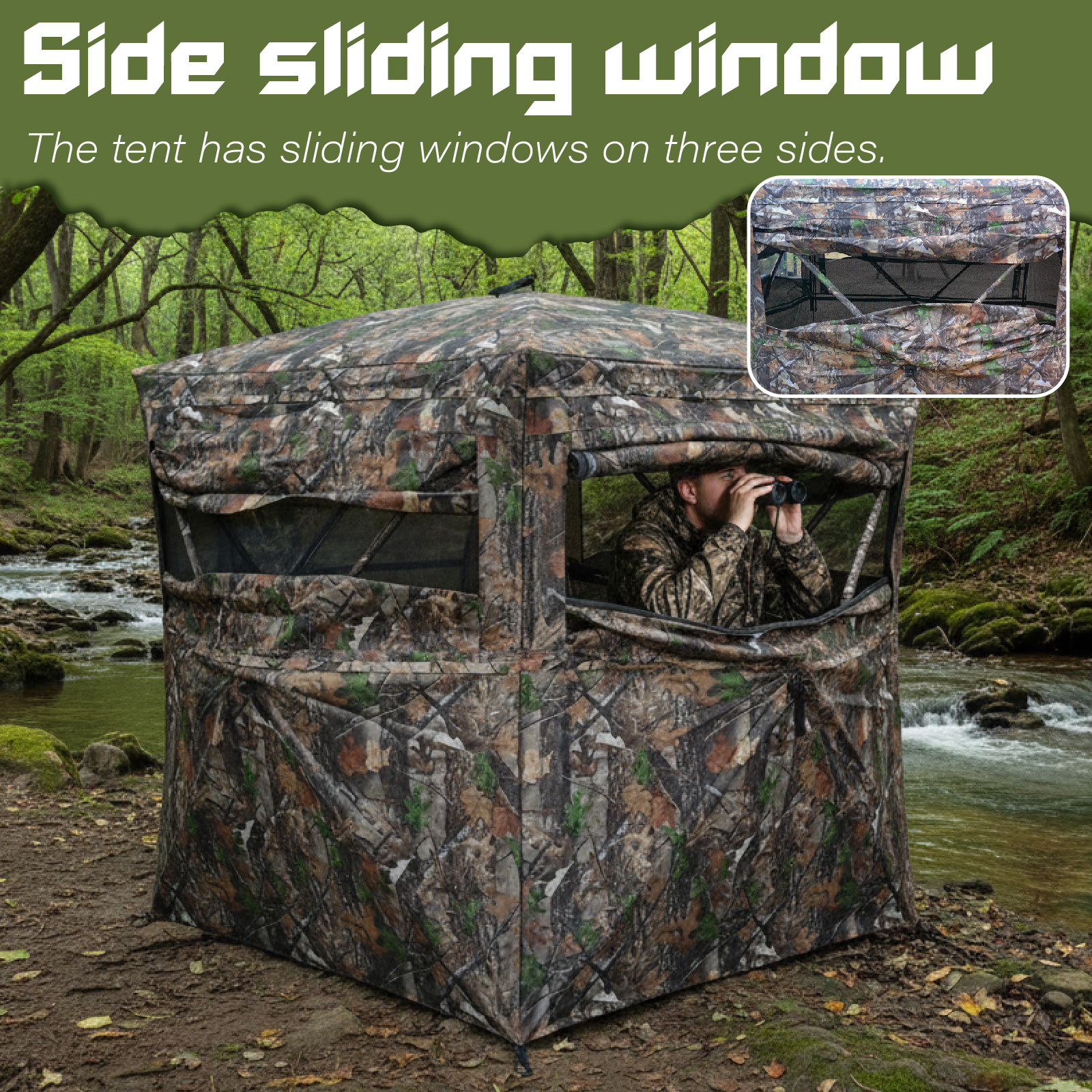 Camouflage Pop-Up Hunting Blin – обзор и цена Hunting Outdoors
