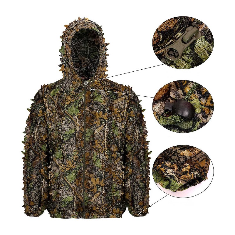 3D  Leafy Bionic Camouflage Hu – обзор и цена Hunting Outdoor Watch