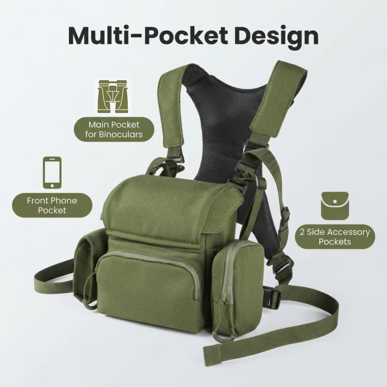 Tactical Binocular Harness Bag – обзор и цена Hunting Outdoor Watch