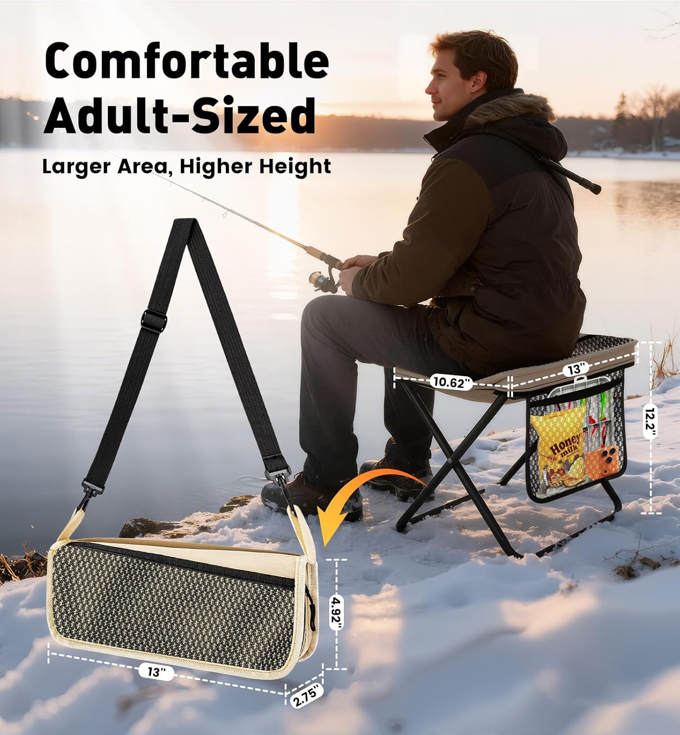 2 Pack Portable Folding Stools – обзор и цена Hunting And Fishing Outdoor Chairs