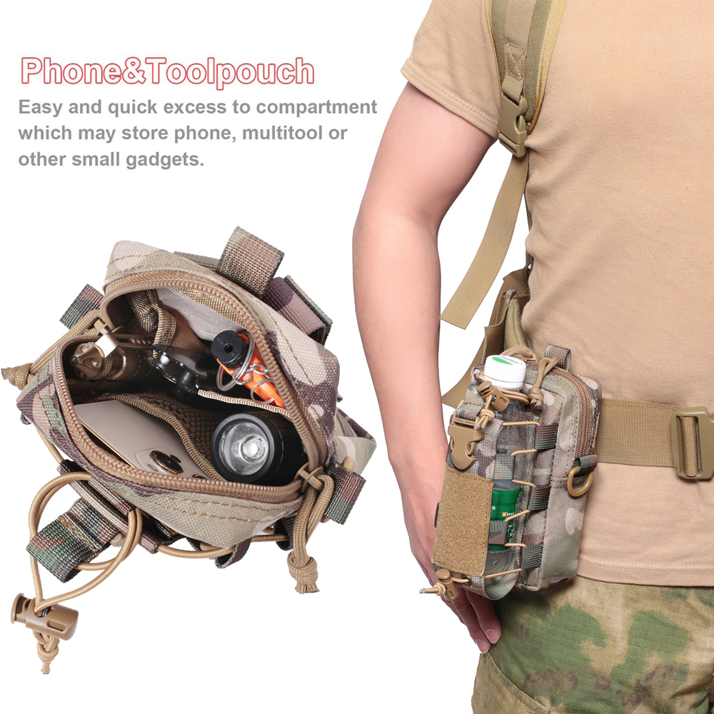 Molle Tactical Pouch Phone Hol – обзор и цена Outdoor Hunting Belt