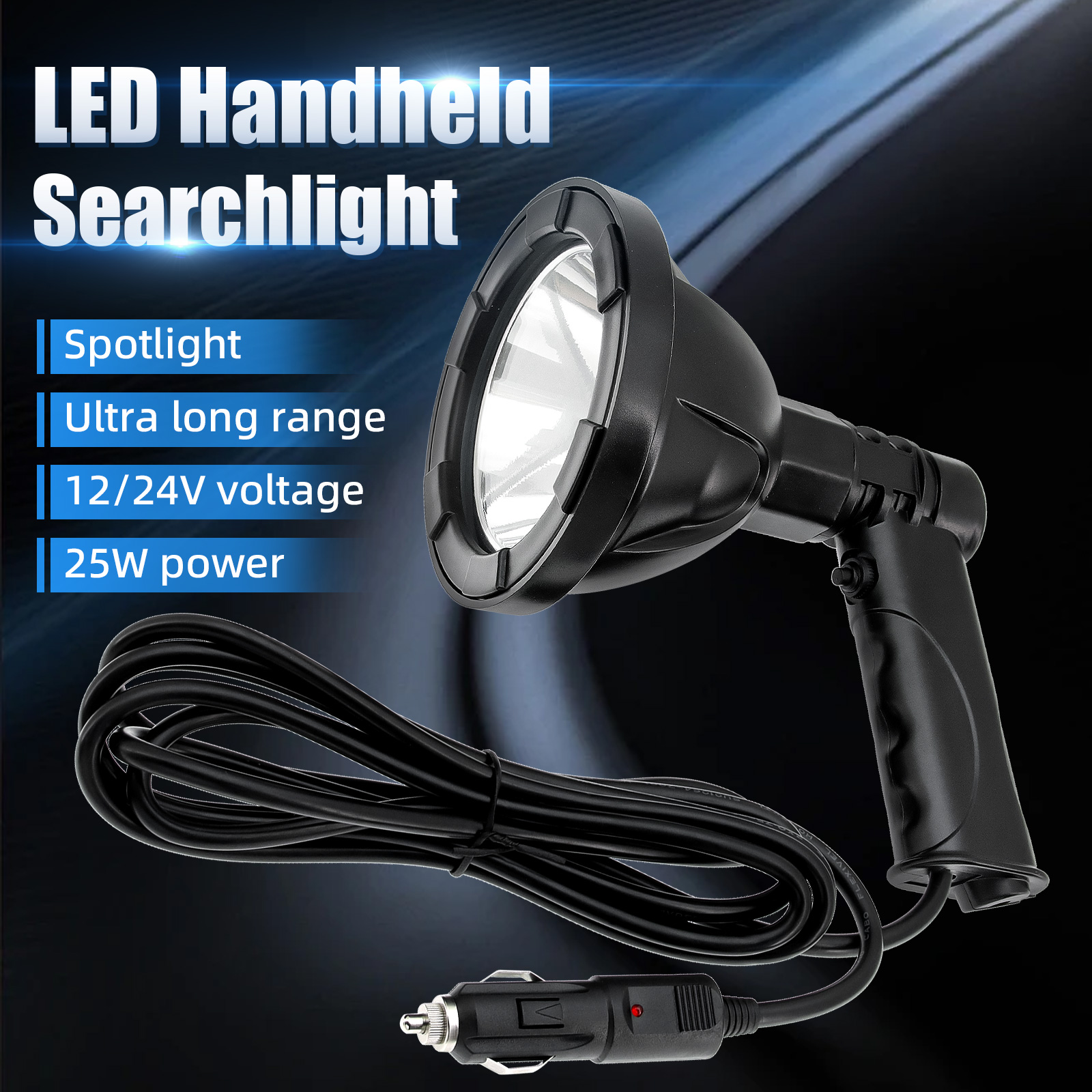 12V high power handheld light  – обзор и цена Outdoor Hunting Vehicle