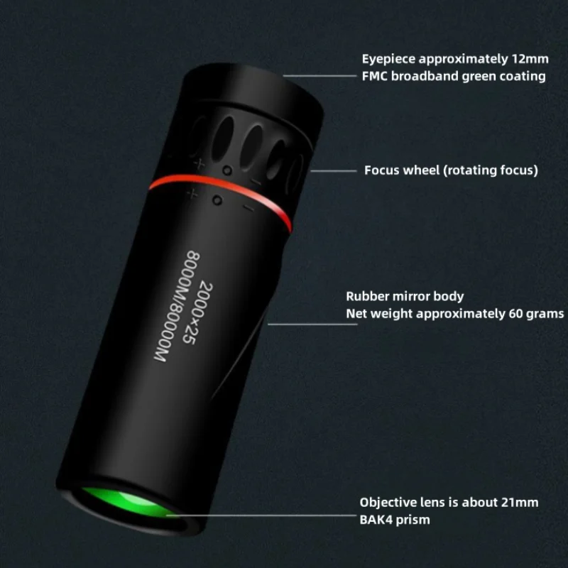 HD 2000x25 Monocular Telescope – обзор и цена Hunting Outdoor Watch