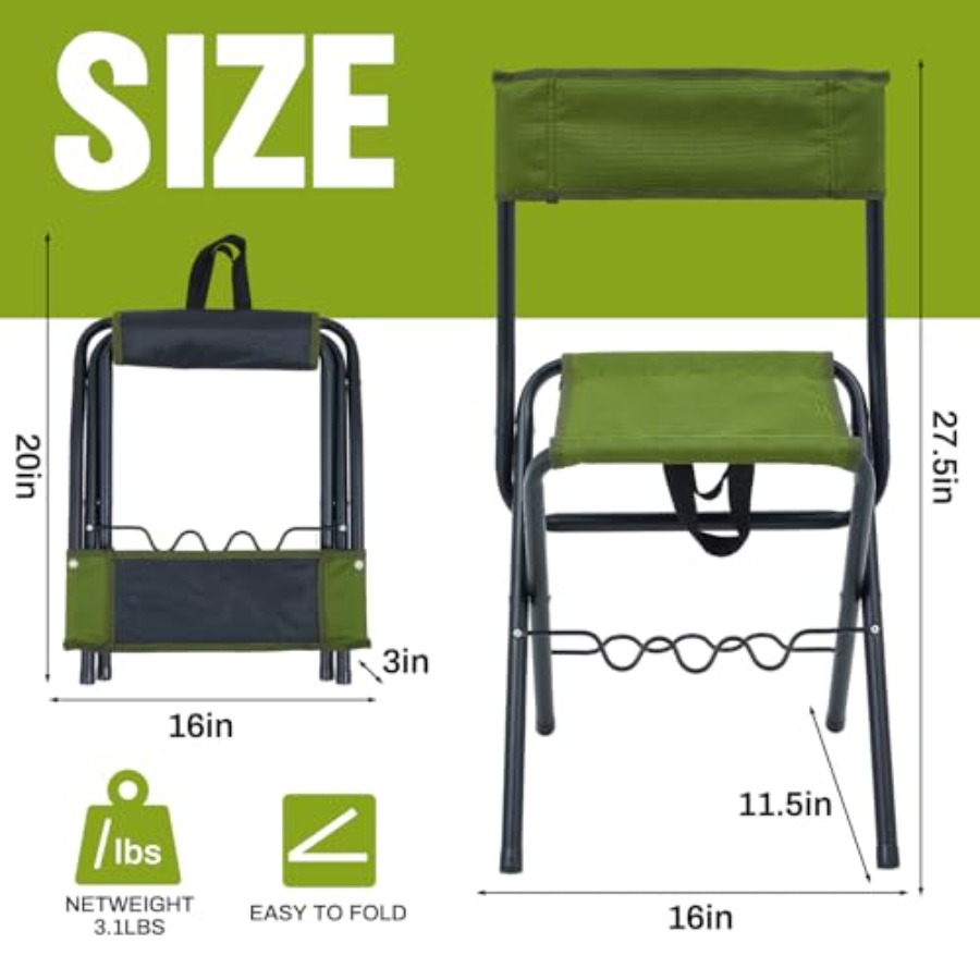 2 Pcs Summer Folding Fishing C – обзор и цена Hunting And Fishing Outdoor Chairs
