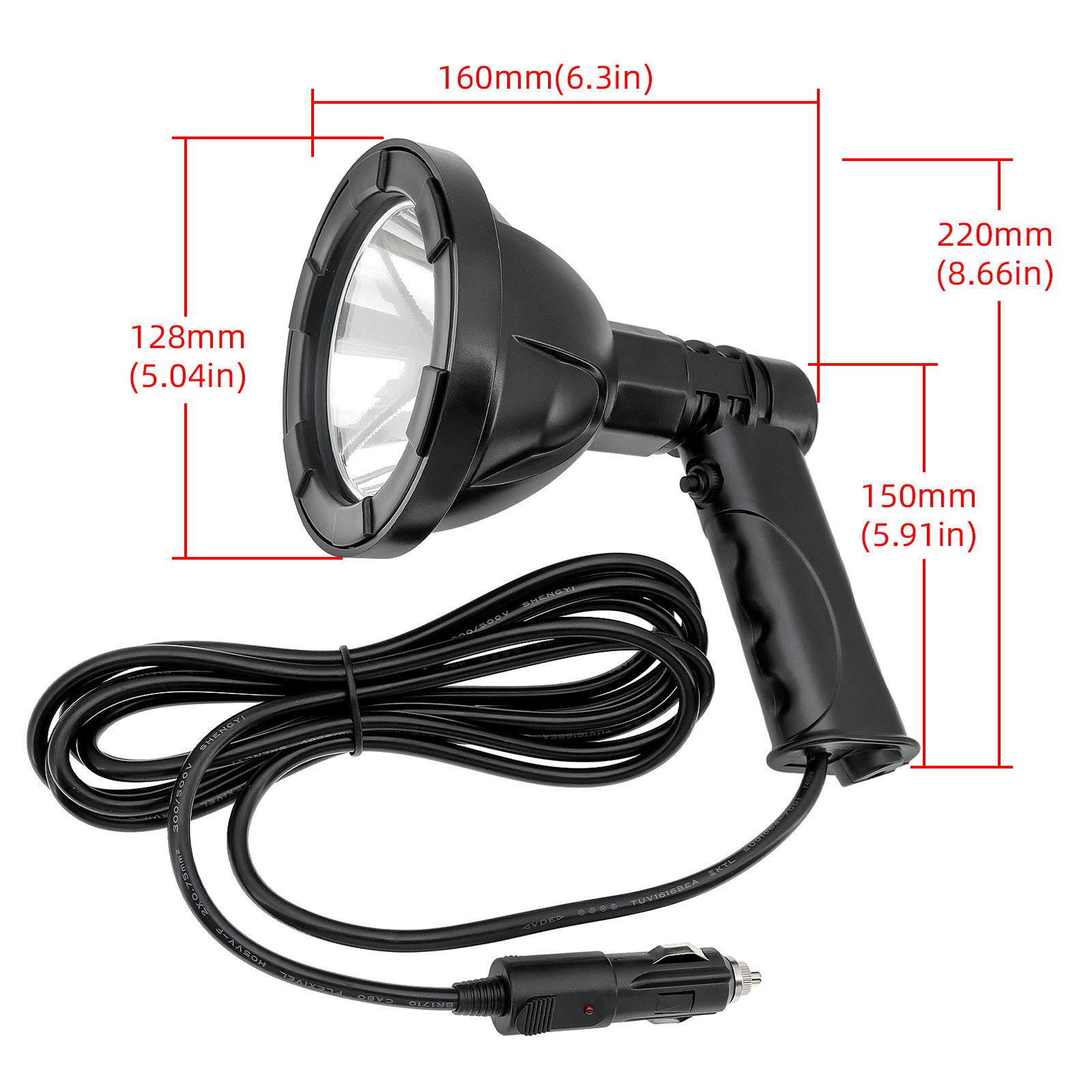 100W 4inch High Power Handheld – обзор и цена Outdoor Hunting Vehicle