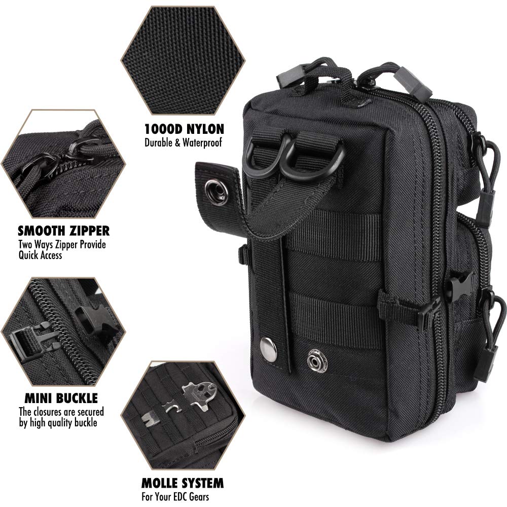 Mini Molle Utility Pouch, EDC  – обзор и цена Outdoor Hunting Gear Storage