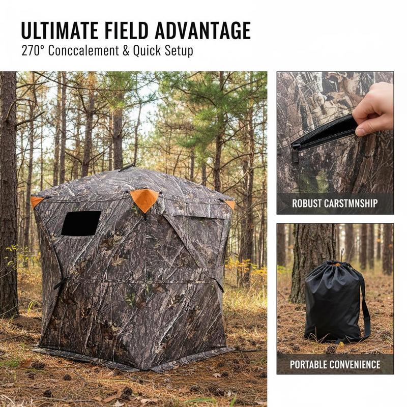 Ground Hunting Tent 60x60x66 I – обзор и цена Hunting Outdoors